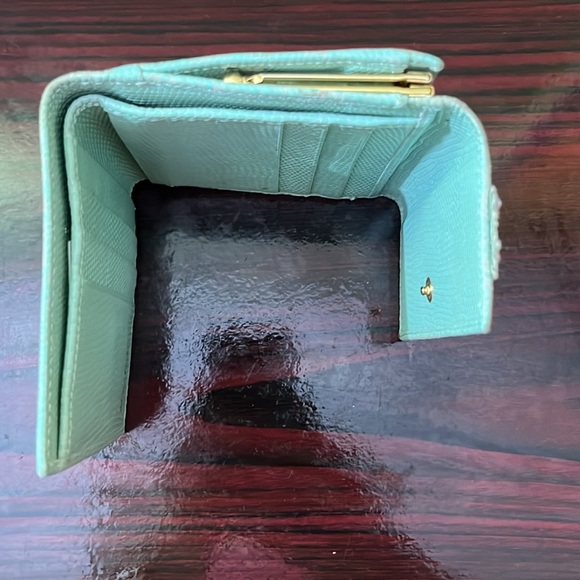 Salvatore Ferragamo Wallet Purse Vera Green Woman Authentic - Picture 5 of 12